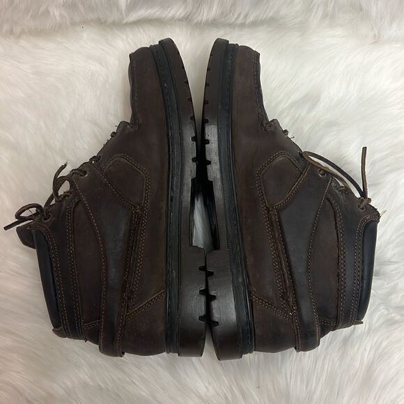 Timberland Leather Hiking Boots GoreTex Waterproof Brown MENS 10 B27 - Picture 11 of 12